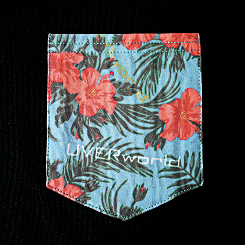 ポケットTシャツ(ハイビスカス／ブラック)|UVERworld LIVE TOUR