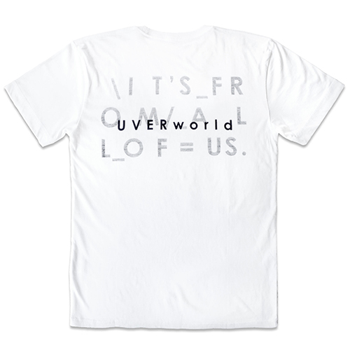 TシャツD (ホワイト／クルーネック)