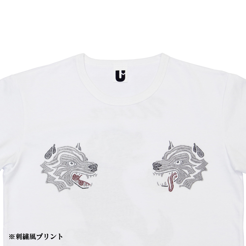 ROAR WOLF Tシャツ(ホワイト)